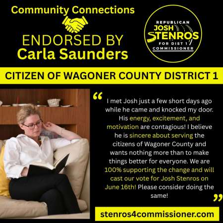 Community Connections Endorsement for Stenros - Carla Saunders