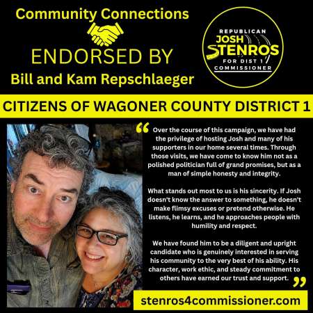 Endorsement for Stenros - Bill and Kam Repschlaeger