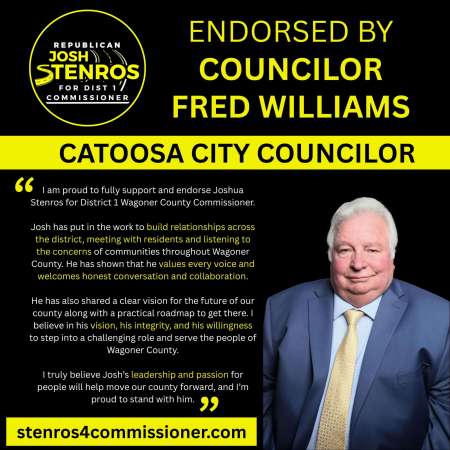 Endorsement for Stenros - Fred Williams