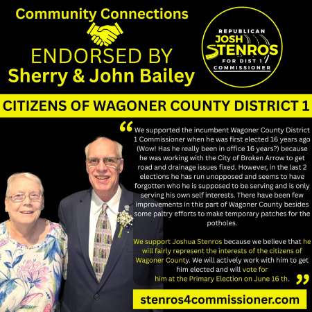 Endorsement for Stenros - Sherry and John Bailey